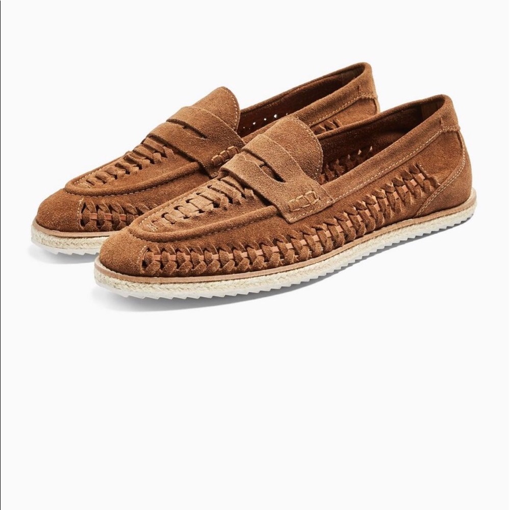 TOPMAN Bali Weave Mantis loafers